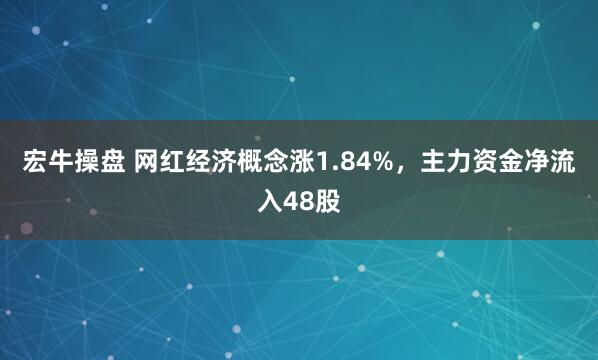 宏牛操盘 网红经济概念涨1.84%，主力资金净流入48股