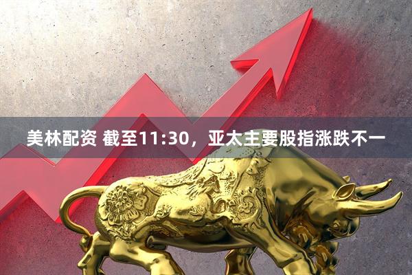 美林配资 截至11:30，亚太主要股指涨跌不一