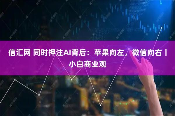 信汇网 同时押注AI背后：苹果向左，微信向右丨小白商业观